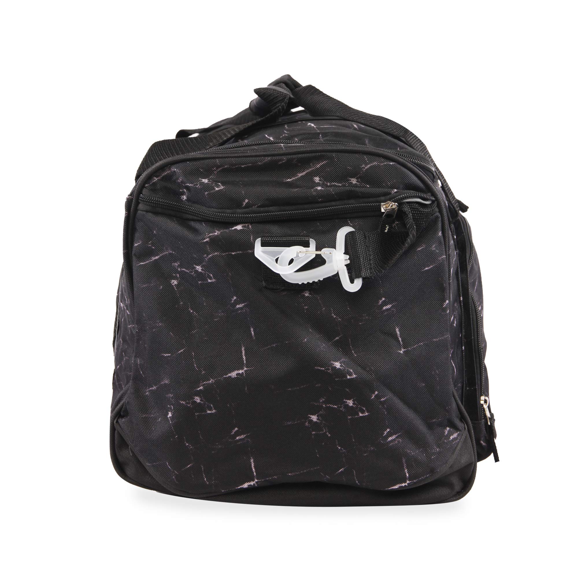 Pacific Coast Signature Medium Travel Duffel Bag - Water-Resistant Black Carry-On Luggage for Gym, Weekend Trips & Outdoor Adventures (One Size)
