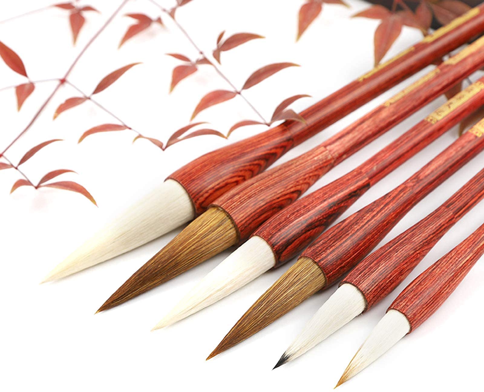 Chinese Calligraphy Brush Set - 6 Piece for Writing & Painting | Art & Home Decor