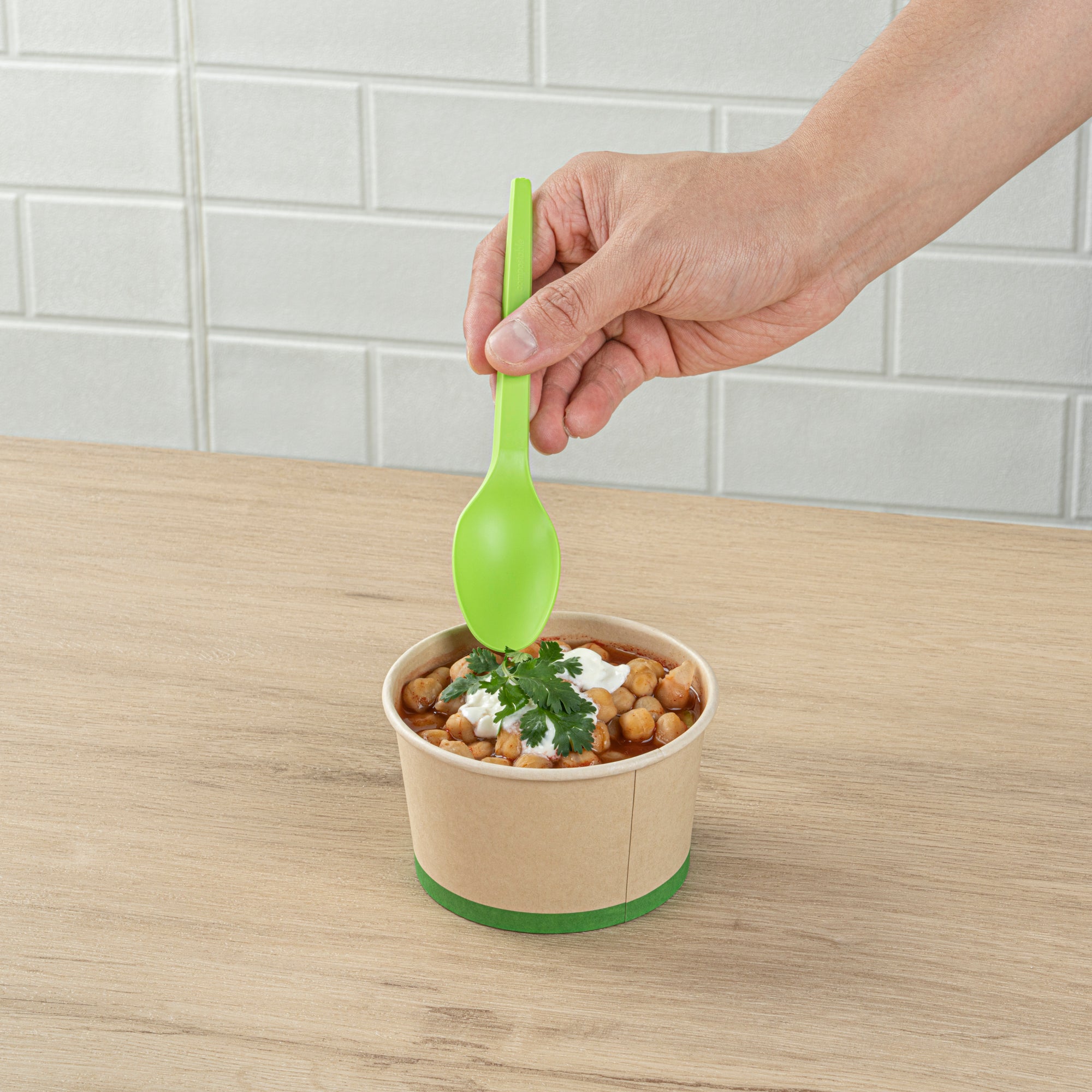 Eco-Friendly Compostable CPLA Plastic Spoons - 250 Count, Heat Resistant, 6.5 Inches - Perfect for Parties, Picnics & Sustainable Dining