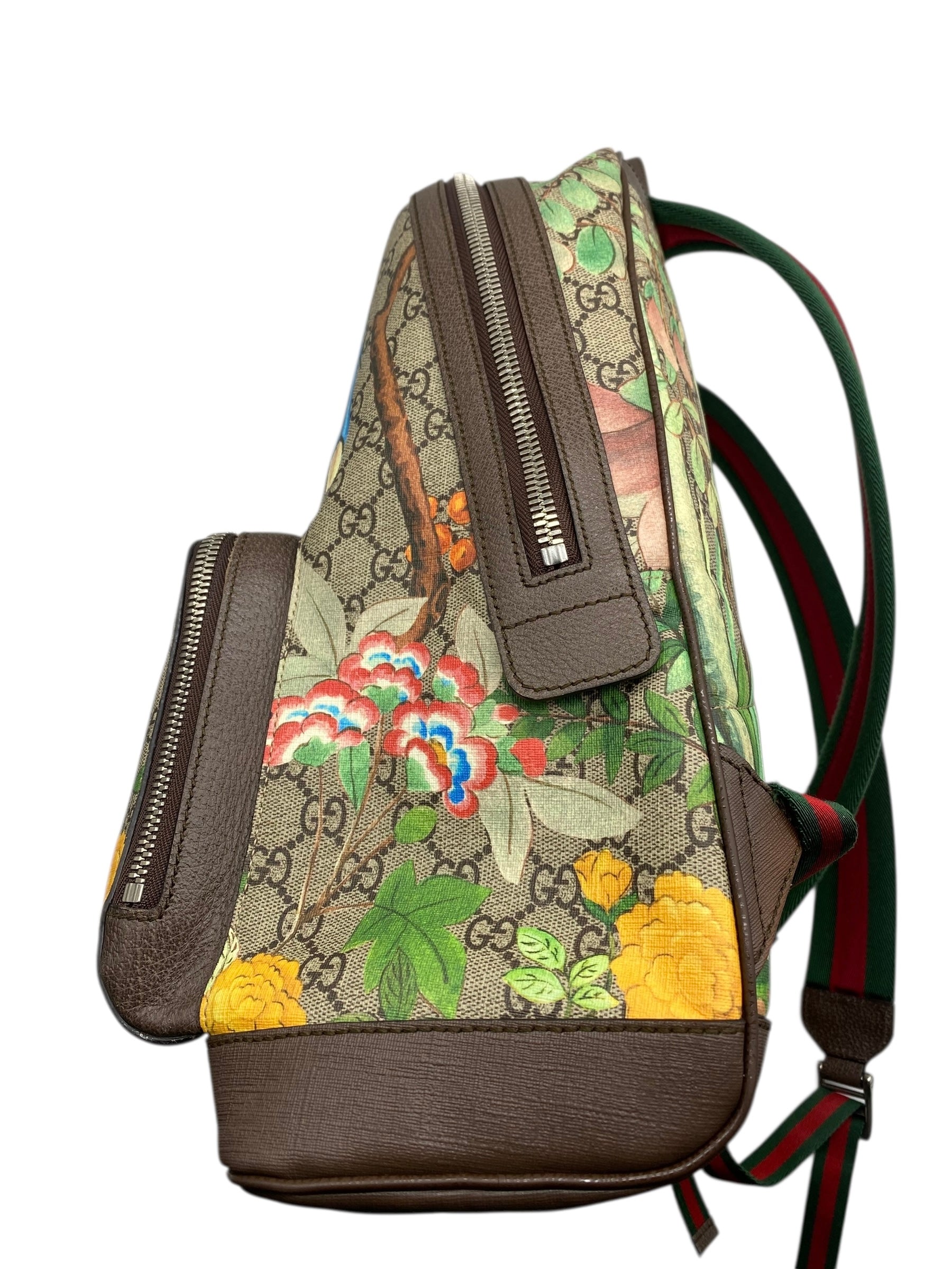 Gucci Tian GG Supreme Backpack for Women & Men - Luxury Designer Backpack with Monogram Pattern - Perfect for Travel, Work & School