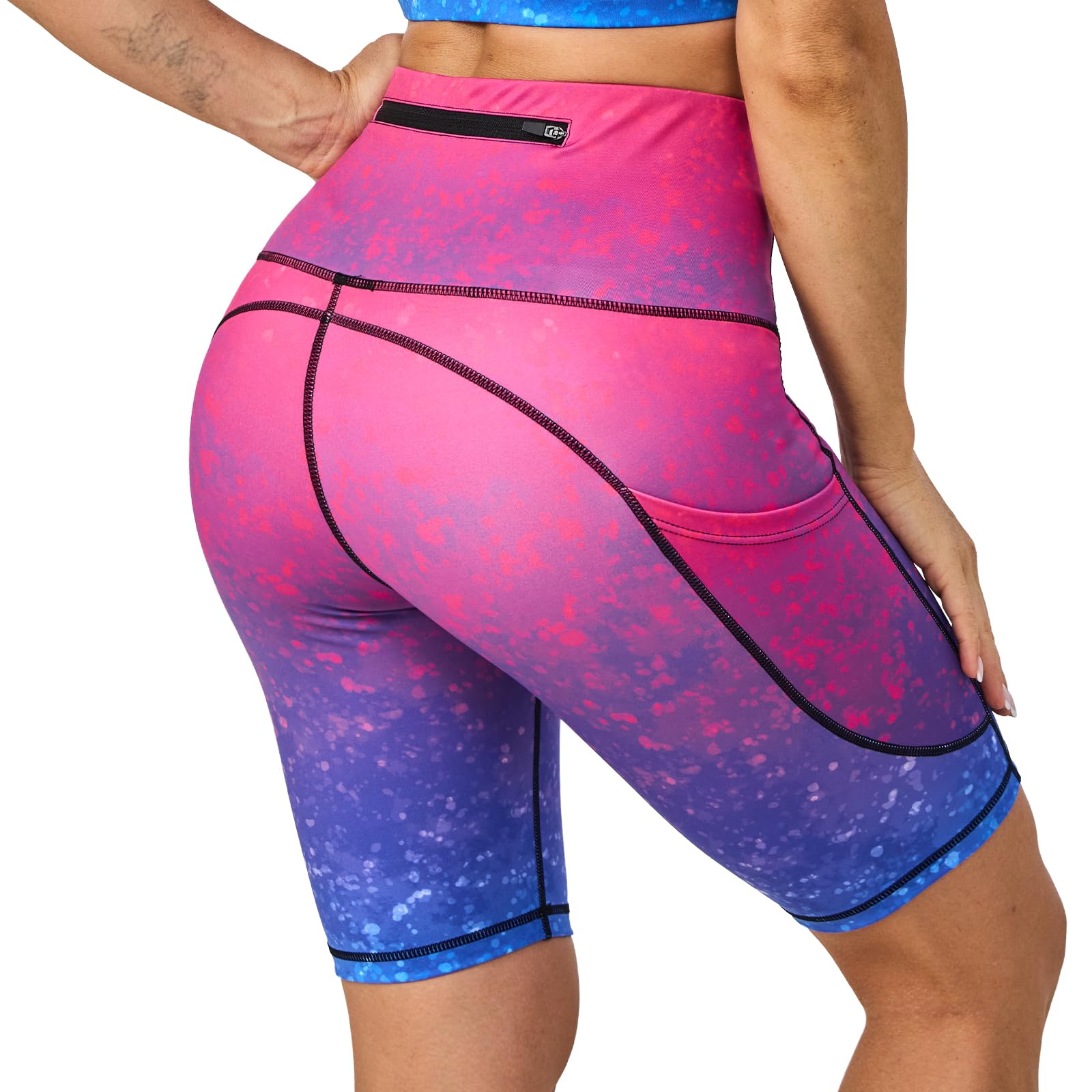 High Waisted Yoga Pants for Women - Tummy Control Workout Leggings with Pockets | 7/8 Length Compression Fitness Pants for Gym, Running & Everyday Wear