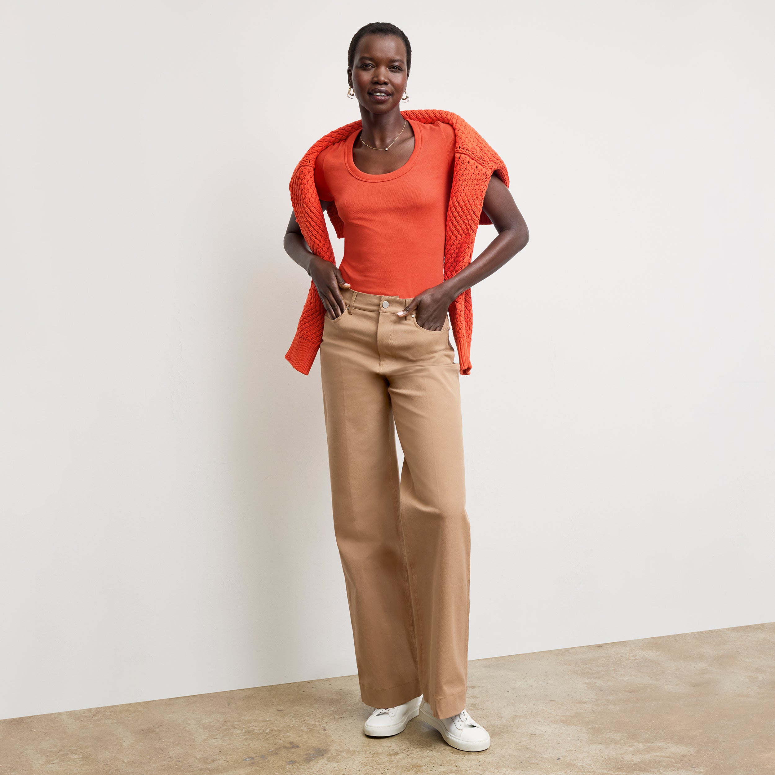 Milo Wide Leg Jeans for Women - Eco-Friendly Stretch Denim Pants with Comfortable Fit - Perfect for Casual Wear, Office, and Travel
