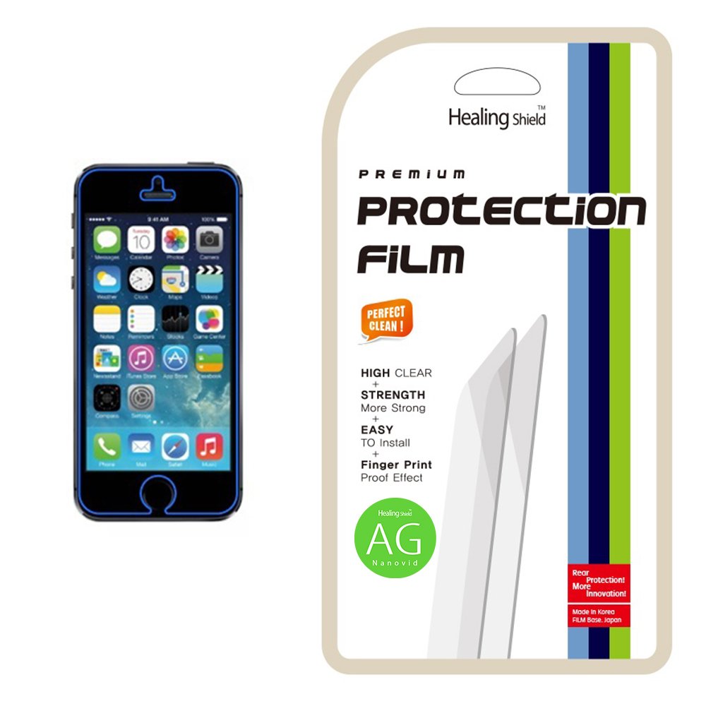 Premium AG Nanovid Anti-Fingerprint Screen Protector for iPhone 5 - Crystal Clear Protection