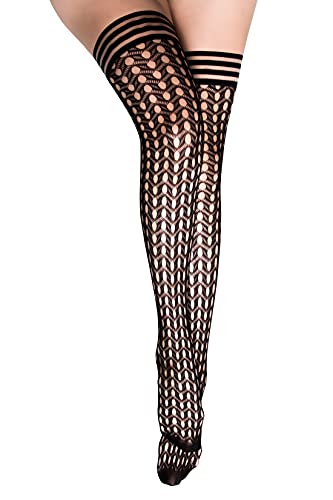 Maternity Mimi Circle Fishnet Black