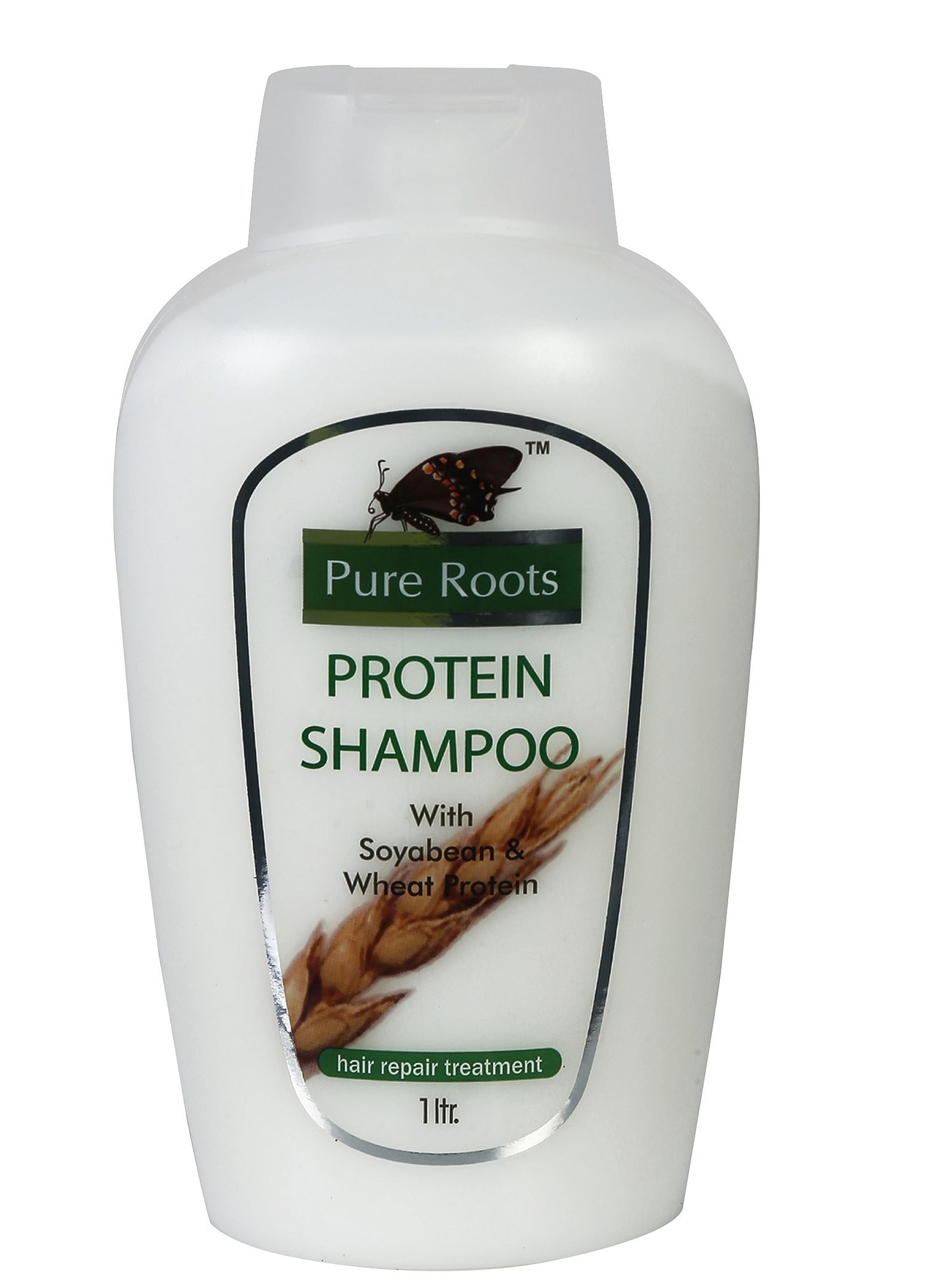 Pure Roots Protein Shampoo & Face Wash Set - 1L Bottle for Hair Growth & Skin Care | Daily Hair & Facial Cleansing Routine