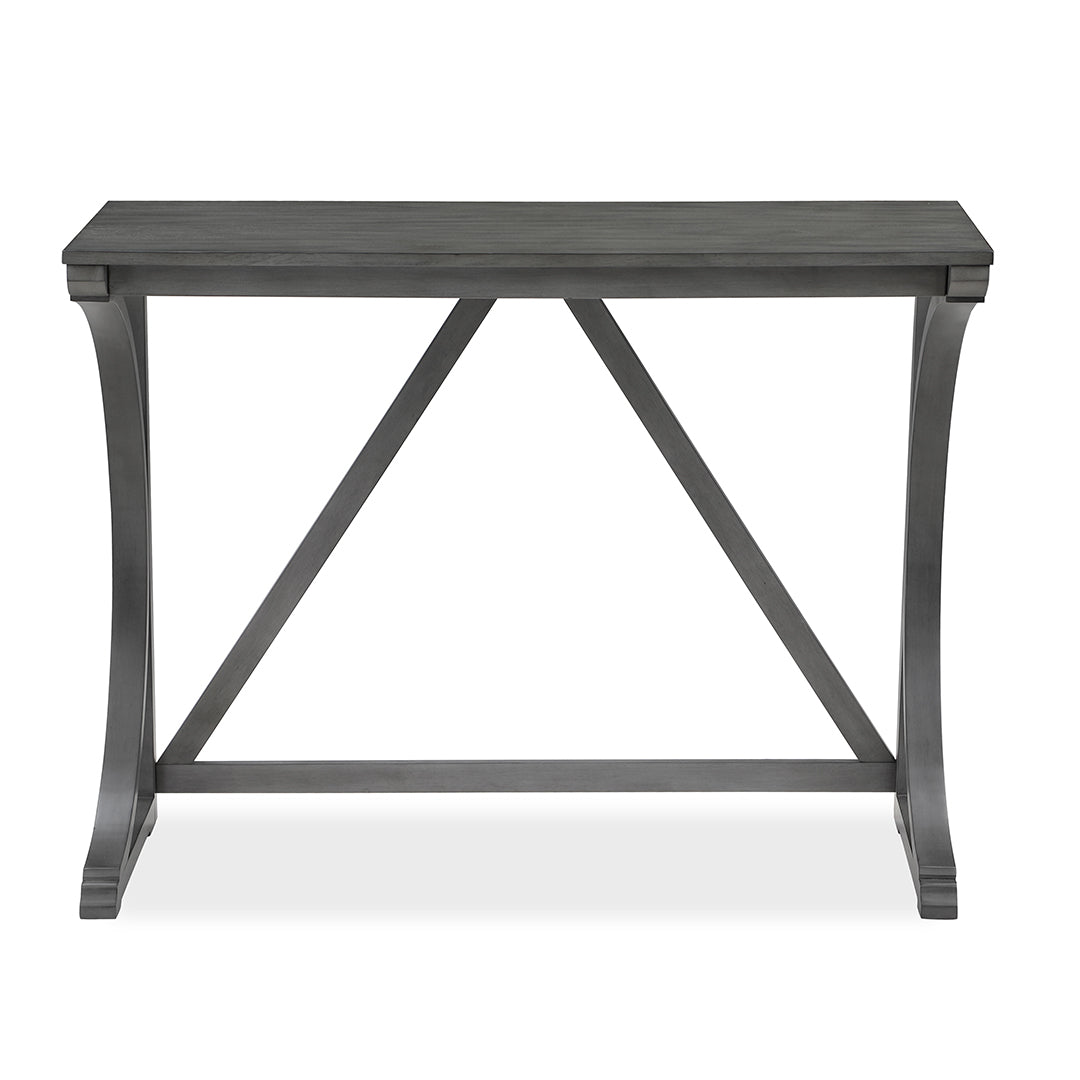 Bella Sofa Table with 2 Stools - Modern Gray Console Table for Living Room, Entryway & Small Spaces - Perfect for Coffee, Books & Decor Display