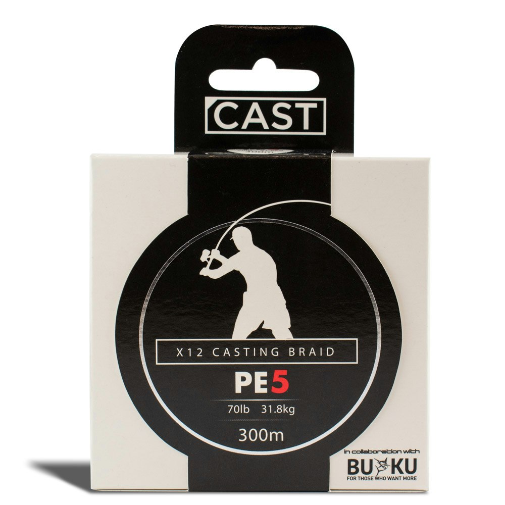 Premium Cast Buku Casting Braid X12 - Strong & Durable Fishing Line for Saltwater & Freshwater - Perfect for Surf Fishing, Pier Casting & Offshore Angling