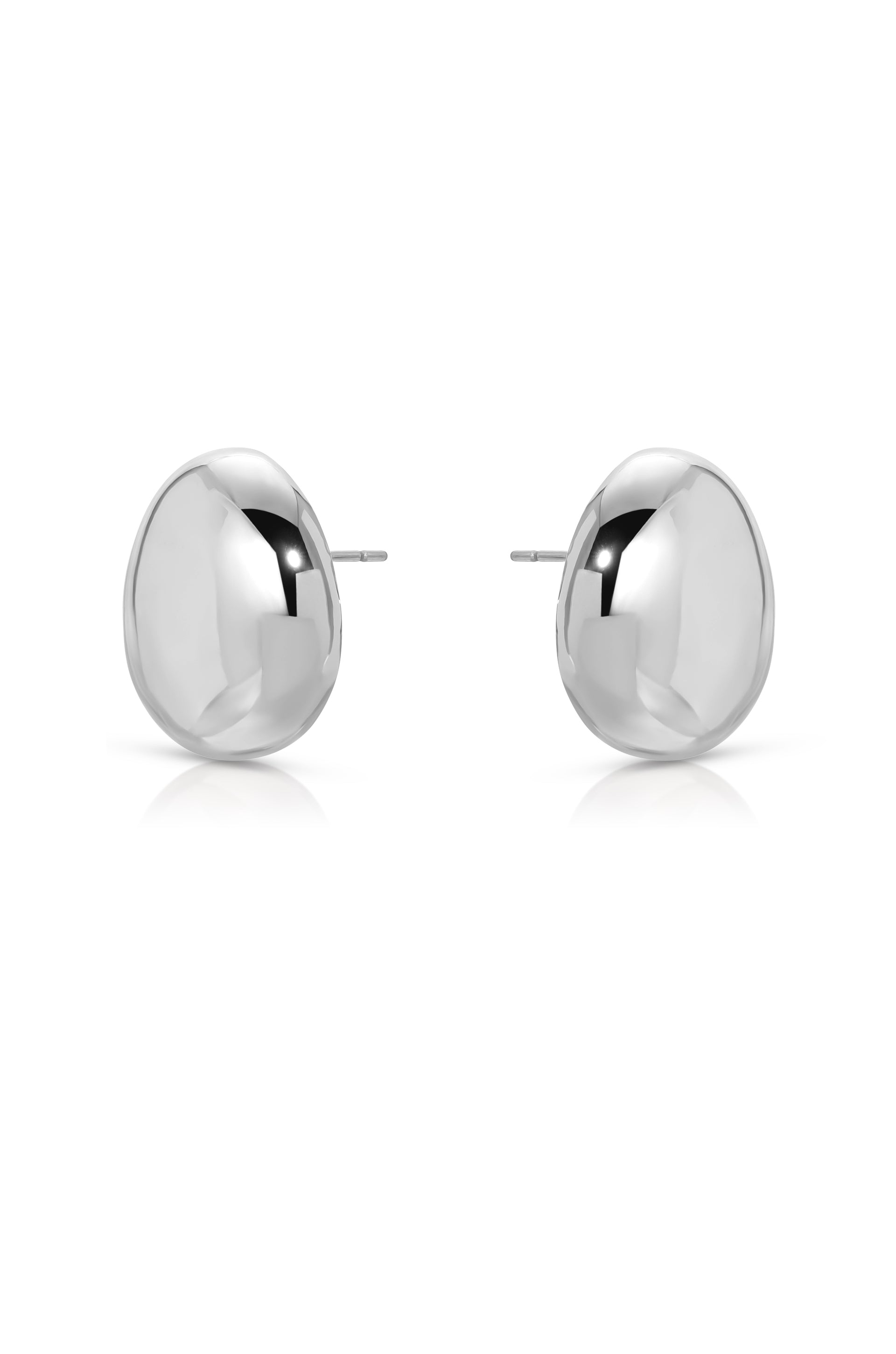 Polished Pebble Stud Earrings for Women - Natural Stone Dainty Jewelry - Perfect for Everyday Wear & Gift Giving