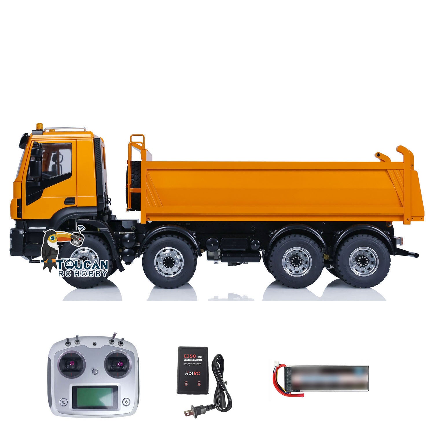 1/14 LESU 8X8 Metal RC Hydraulic Dump Truck - Remote Control Tipper Dumper with Realistic Simulation for Hobbyists | DIY Model Car Kit (PNP/RTR) | Perfect for Construction Site Play & Off-Road Adventure