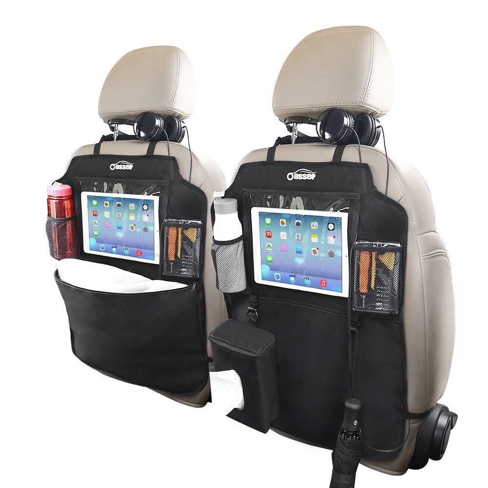 Oasser 2 Pack Kick Mats Car Backseat Protector with 12.9