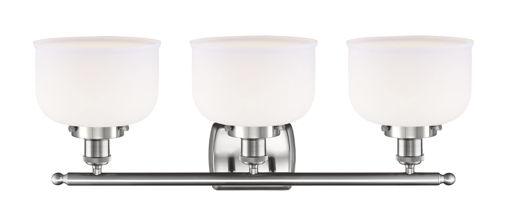 Ballston Collection 3-Light Bath Vanity Fixture - Pewter/Nickel/Silver Finish - Transitional Style for Bathroom Lighting - Perfect for Master Bath, Guest Bath & Powder Room
