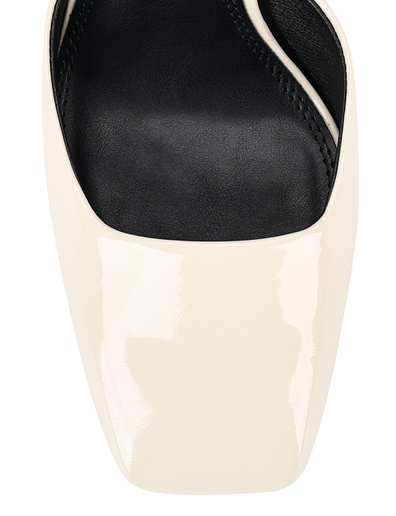 Travis Women's Closed Toe Block Heel Pumps - 3 Inch Chunky Heels in White Patent Leather for Office, Wedding & Formal Events