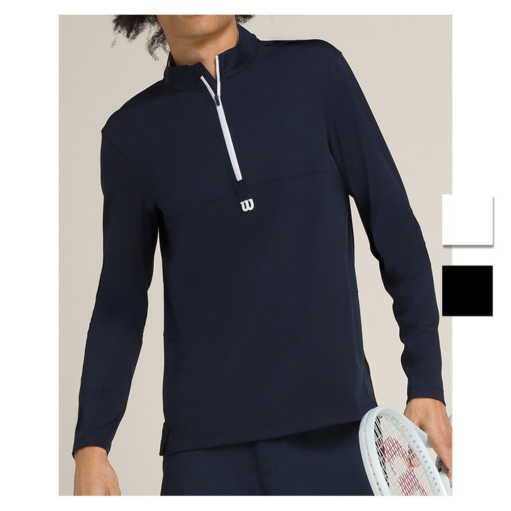Men's Elevate Performance 1/2 Zip Long Sleeve Shirt - Moisture Wicking Athletic Top for Running, Gym & Outdoor Activities