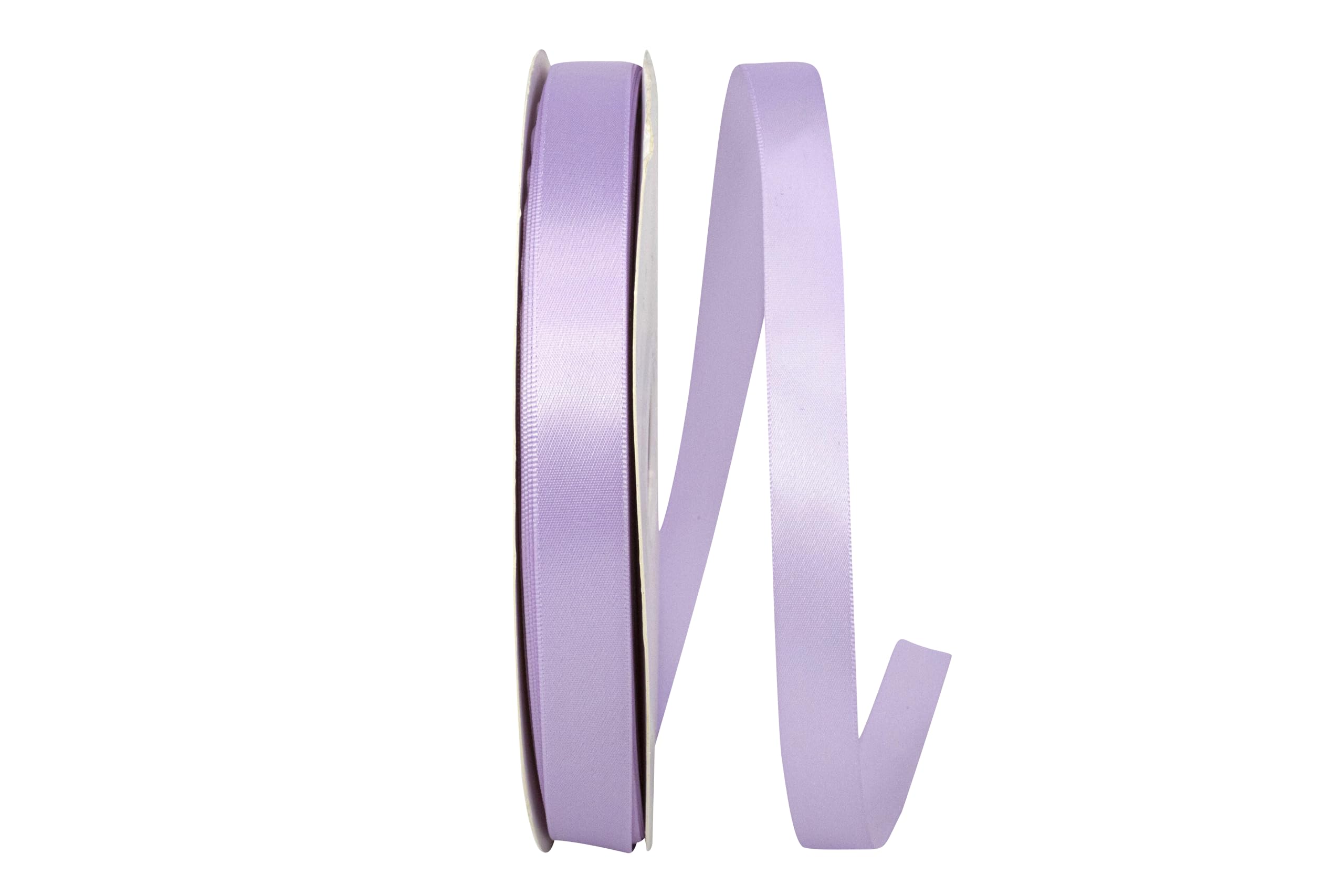 Reliant Single Face Satin Ribbon - 5/8 Inch x 100 Yards - Orchid Color - Perfect for Gift Wrapping, Crafts, and DIY Wedding Decorations