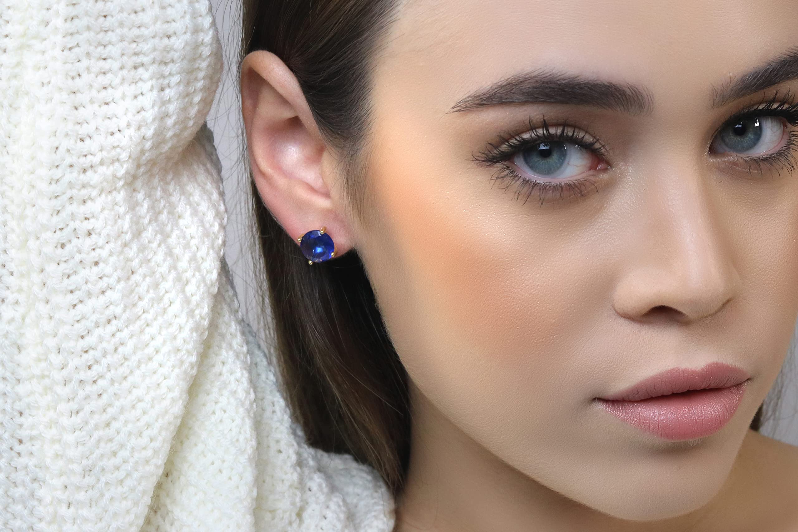 Blue Sapphire Earrings for Women - Bridal & Statement Jewelry Gift