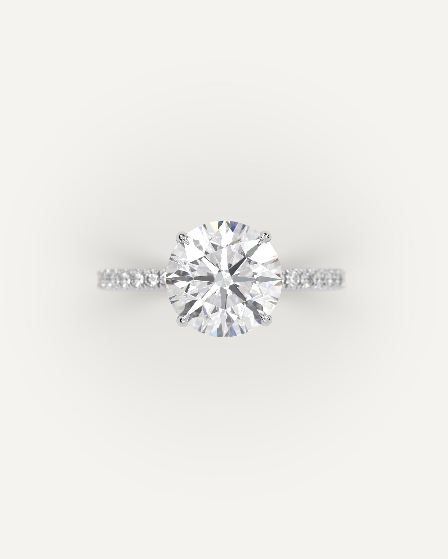 3 Carat Round Cut Diamond Engagement Ring for Women - Elegant Solitaire Wedding Band, Perfect for Proposals, Anniversaries & Special Occasions