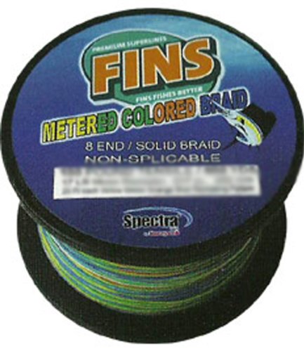 Spectra 600-Yards Hollow Core Metered Fishing Line - Premium Braided Line for Saltwater & Freshwater Fishing, Trolling, Casting & Jigging
