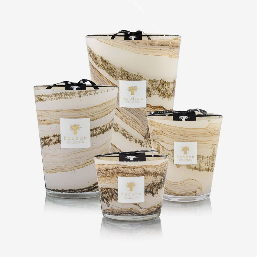 Baobab Collection Sand Siloli Scented Candle - Luxury Home Fragrance for Relaxation & Aromatherapy | Perfect for Bedroom, Bathroom & Living Room Decor