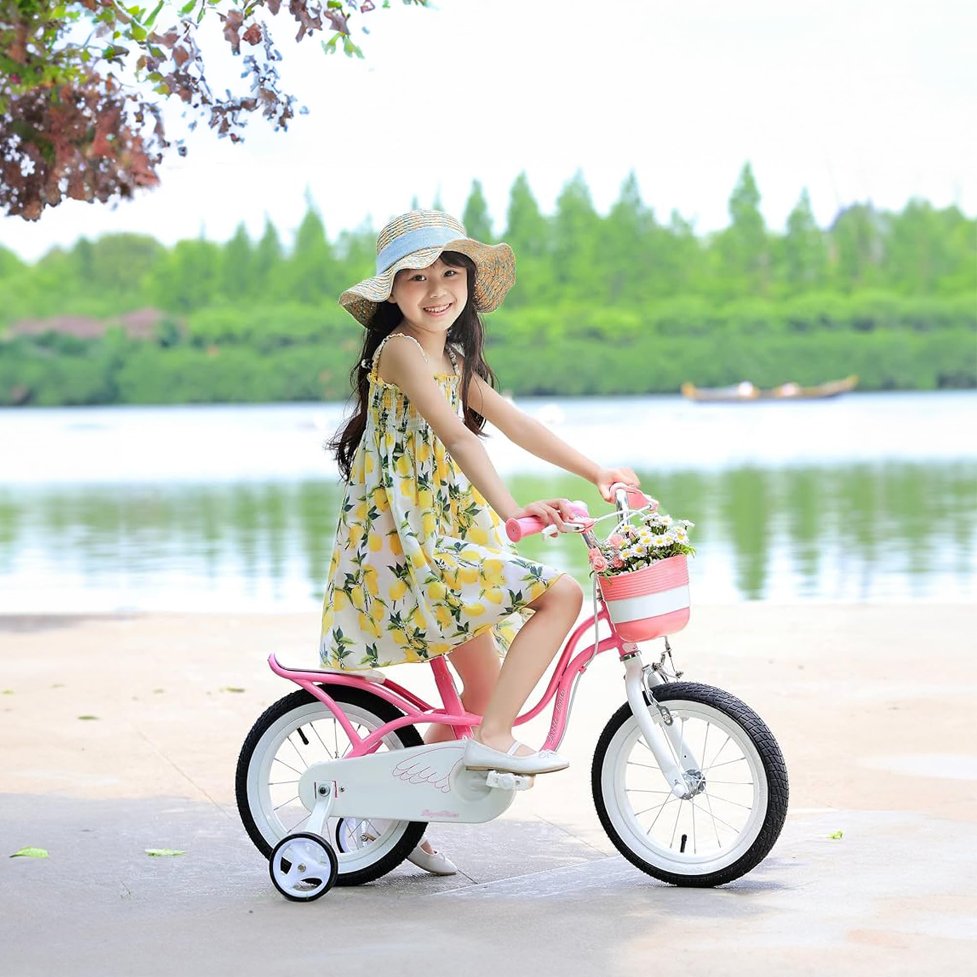 Royalbaby Princess Girls Bike 12-20 Inch Kids Bicycle with Basket for Ages 3-12 | Perfect for Outdoor Play, Park Rides & Neighborhood Adventures