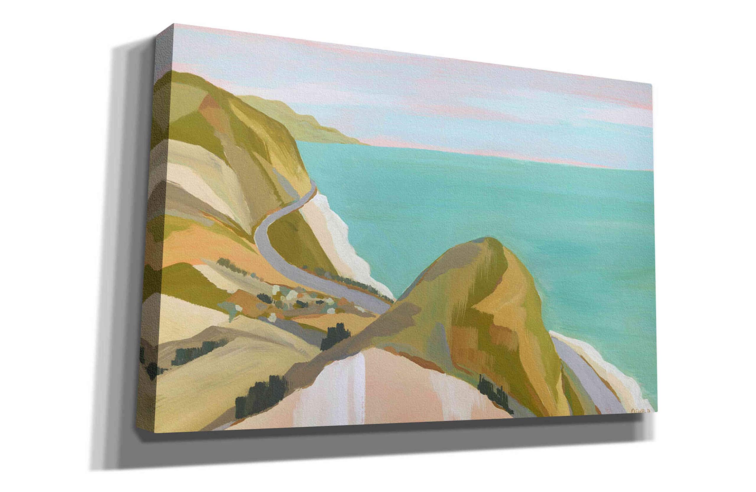 Pete Oswald 'Big Sycamore Canyon' Canvas Wall Art Print - 40x26 Inches Landscape Nature Painting - Perfect for Living Room, Bedroom & Office Decor