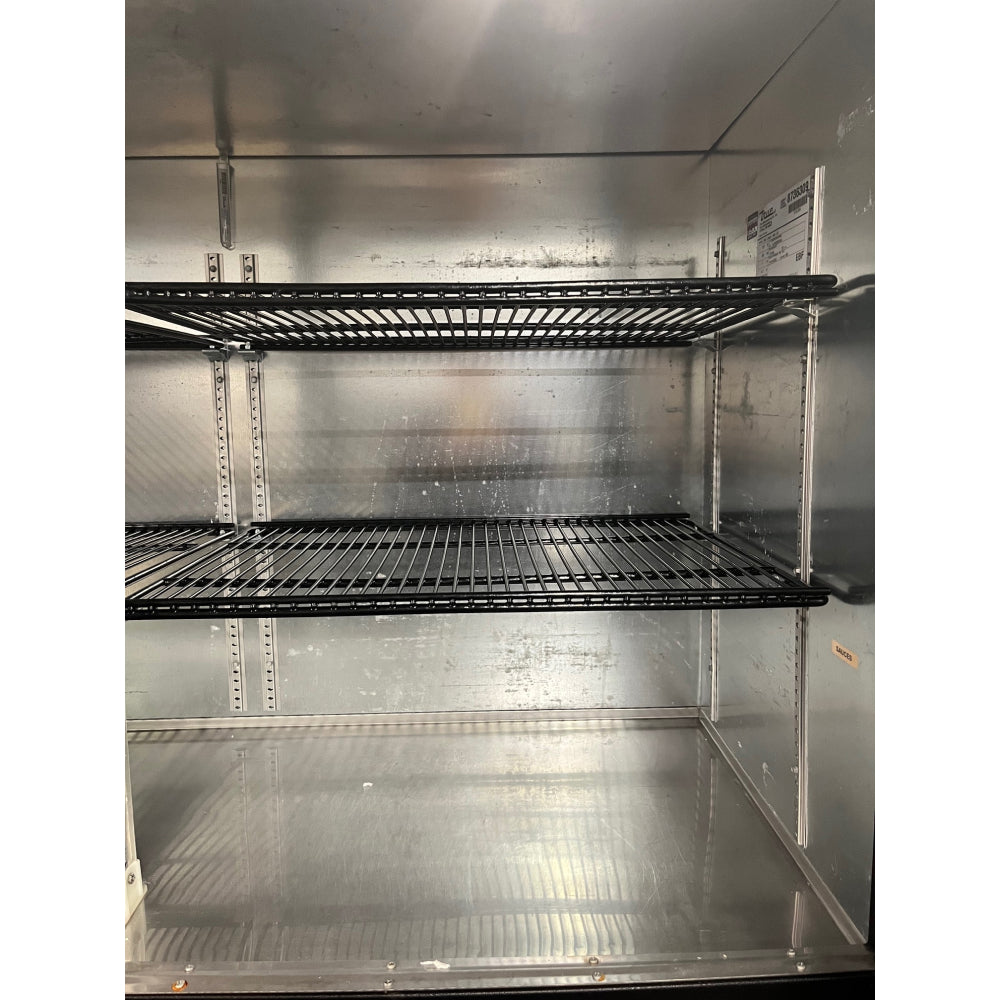 Used True TBB 24 Gallon 60G 60 Glass Door Black Back Bar Refrigerator - Perfect for Bars, Restaurants & Commercial Kitchens