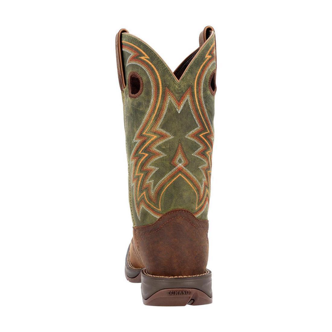Rebel Dark Chestnut & Hunter Green Western Boots for Women - Stylish Cowgirl Boots for Rodeo, Country Dancing & Outdoor Adventures