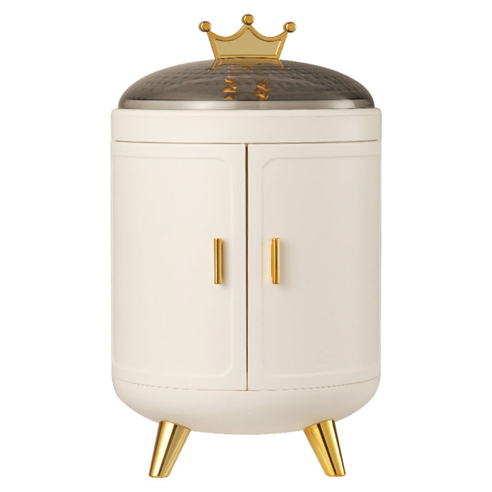 Rotating Jewelry Box - Large Capacity Earring Necklace Display Stand with Spinning Base for Home Jewelry Storage | Perfect for Bedroom Vanity, Closet Organization & Gift Presentation