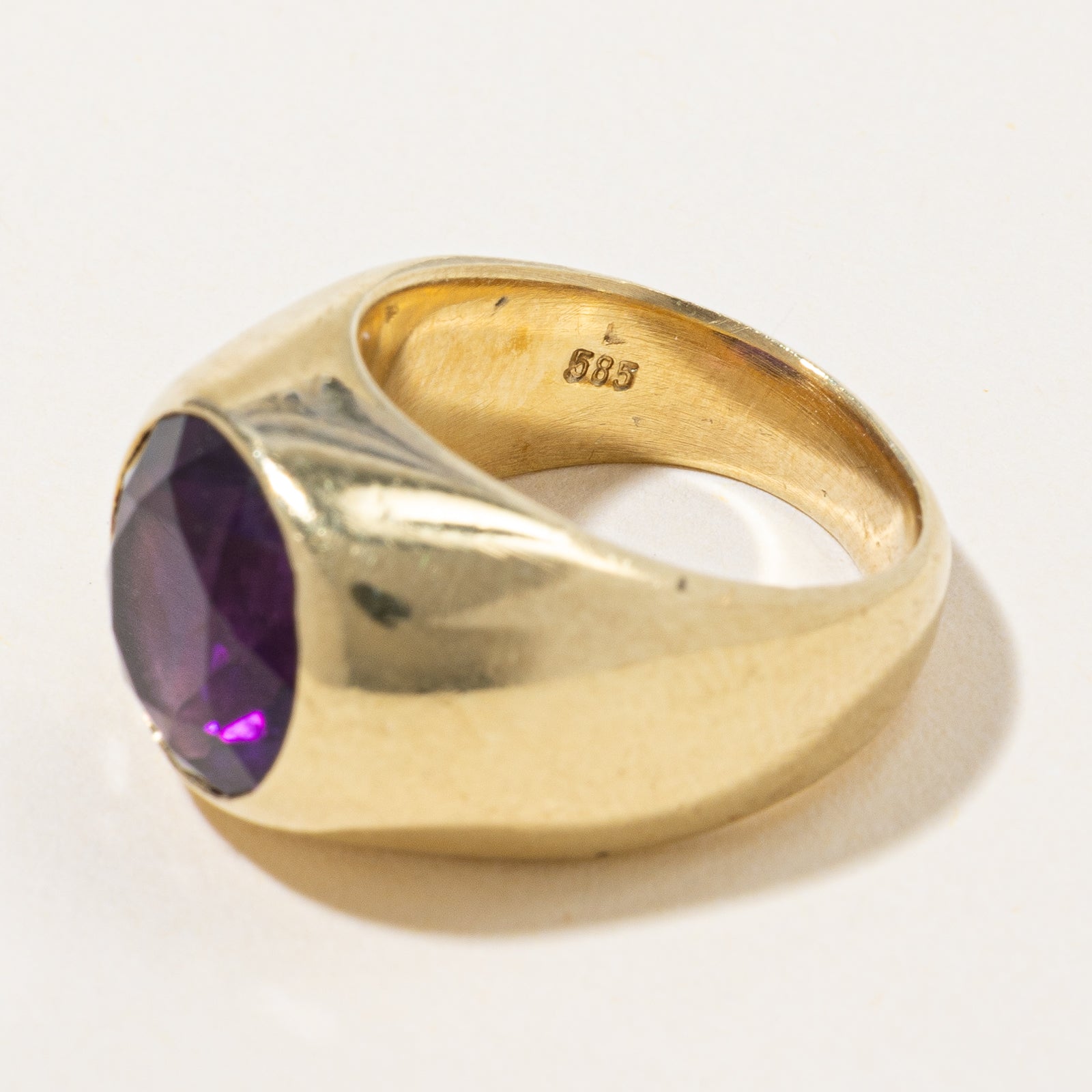 3.40ct Amethyst Cocktail Ring for Women Size 4.5 | Elegant Purple Gemstone Statement Ring | Perfect for Evening Parties, Weddings & Special Occasions
