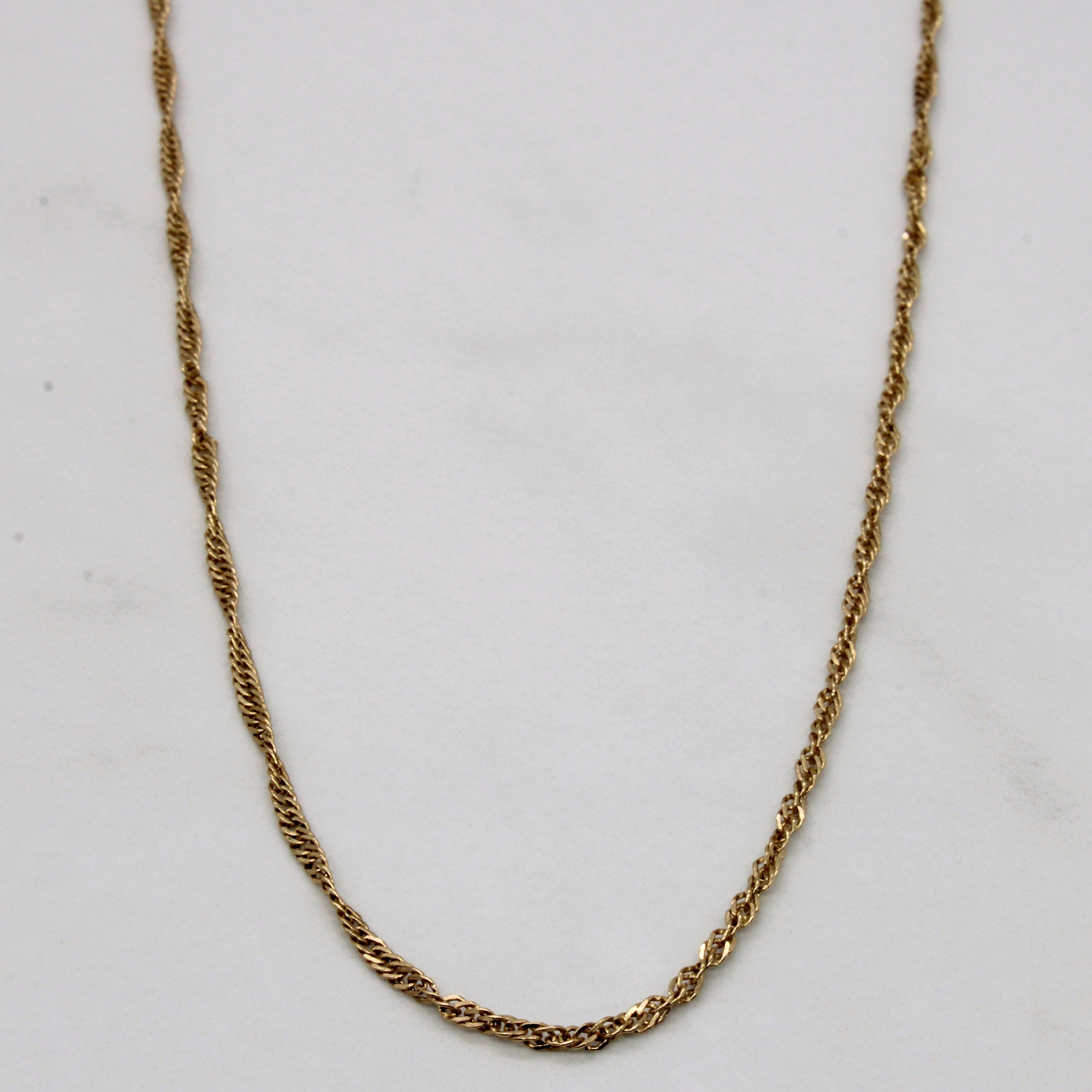 10K Yellow Gold Rope Chain Necklace 24 Inches - Durable & Stylish Jewelry for Men & Women | Perfect for Everyday Wear, Gifts & Special Occasions