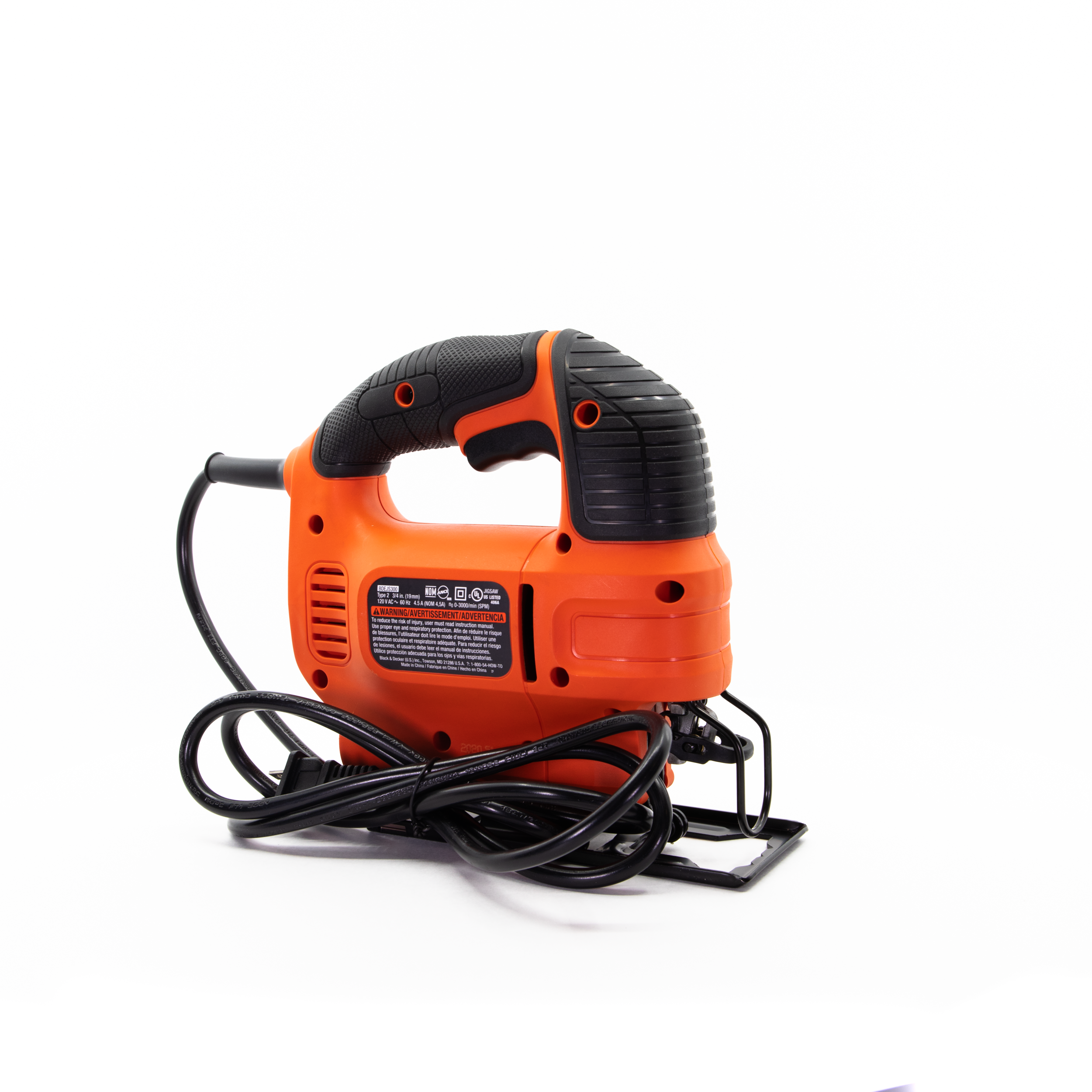 4.5 Amp Electric Jig Saw - Powerful Corded Jigsaw Tool for Woodworking, Metal Cutting & DIY Projects - Perfect for Home Improvement, Carpentry & Crafting