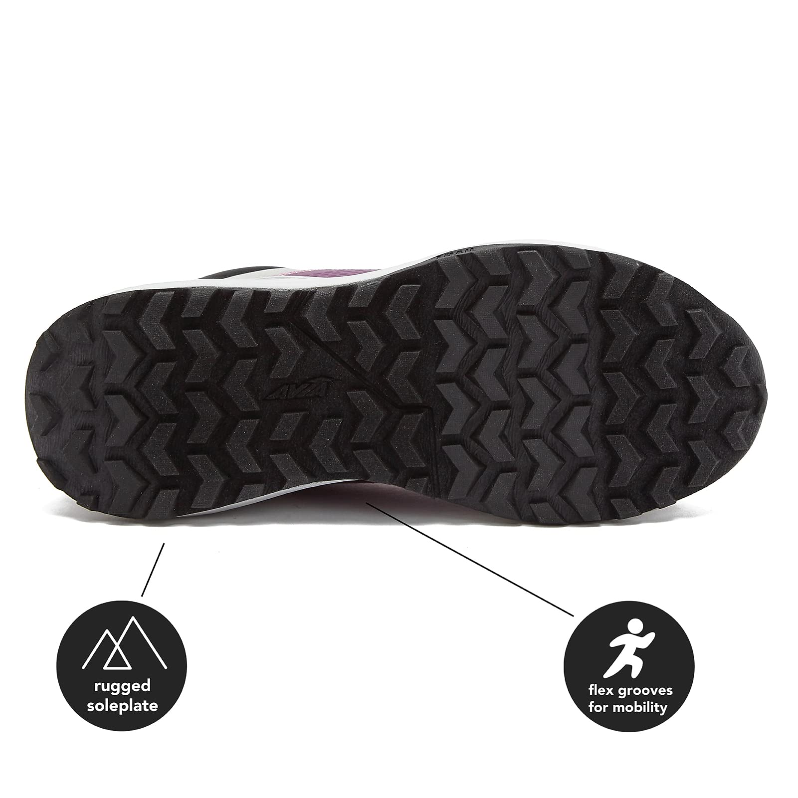 Avia Grit Sport Women's Hiking Boots - Waterproof Mid Top Ankle Trail Shoes for All Weather - Perfect for Outdoor Adventures, Hiking & Camping