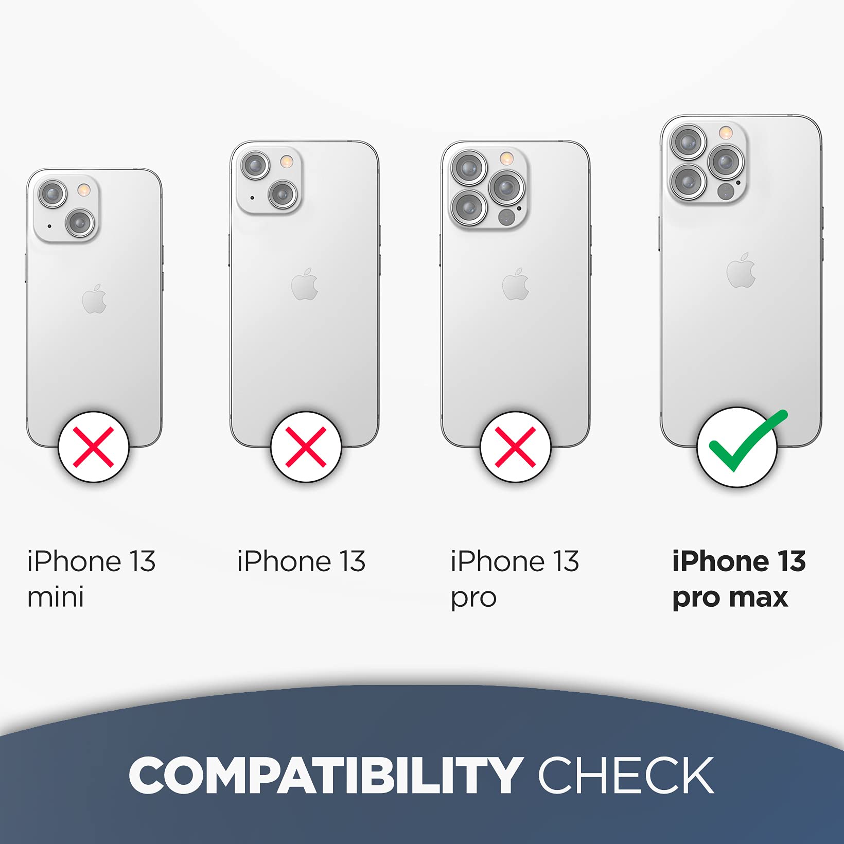 Premium Tempered Glass Screen Protector for Otterbox Commuter Case - iPhone 13 Pro Max - Ultra HD Clarity, Anti-Scratch & Bubble-Free - Perfect for Work, Travel & Everyday Protection