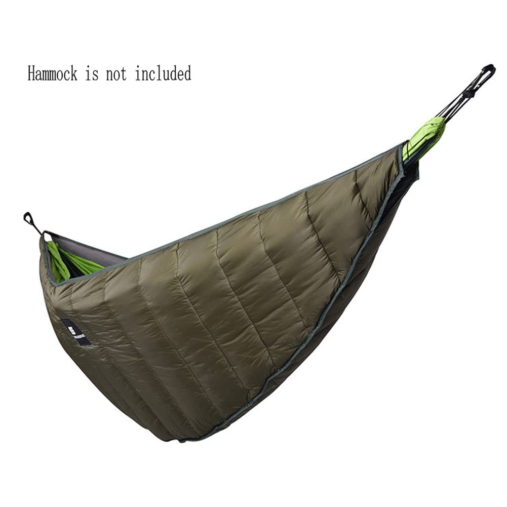Ultralight Night Protector Full-Length Hammock Underquilt - 3-4 Season Warm Camping Quilt (800g) for Backpacking, Hiking & Outdoor Adventures - Perfect for Campgrounds, Beach Trips & Wilderness Exploration