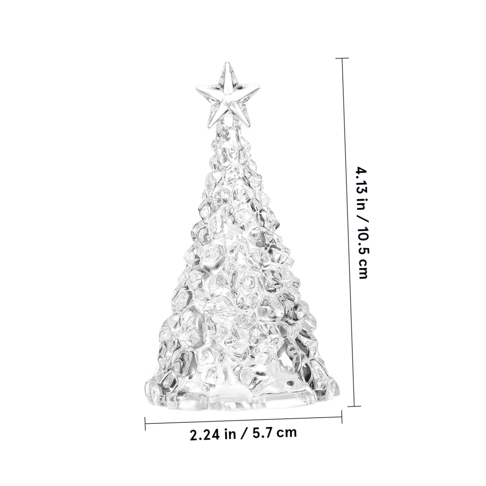 BESPORTBLE 4 Pack LED Christmas Tree Night Lights - Soft Glow Decorative Glitter Trees for Table & Bedside - Perfect for Bedrooms, Living Rooms & Holiday Decor