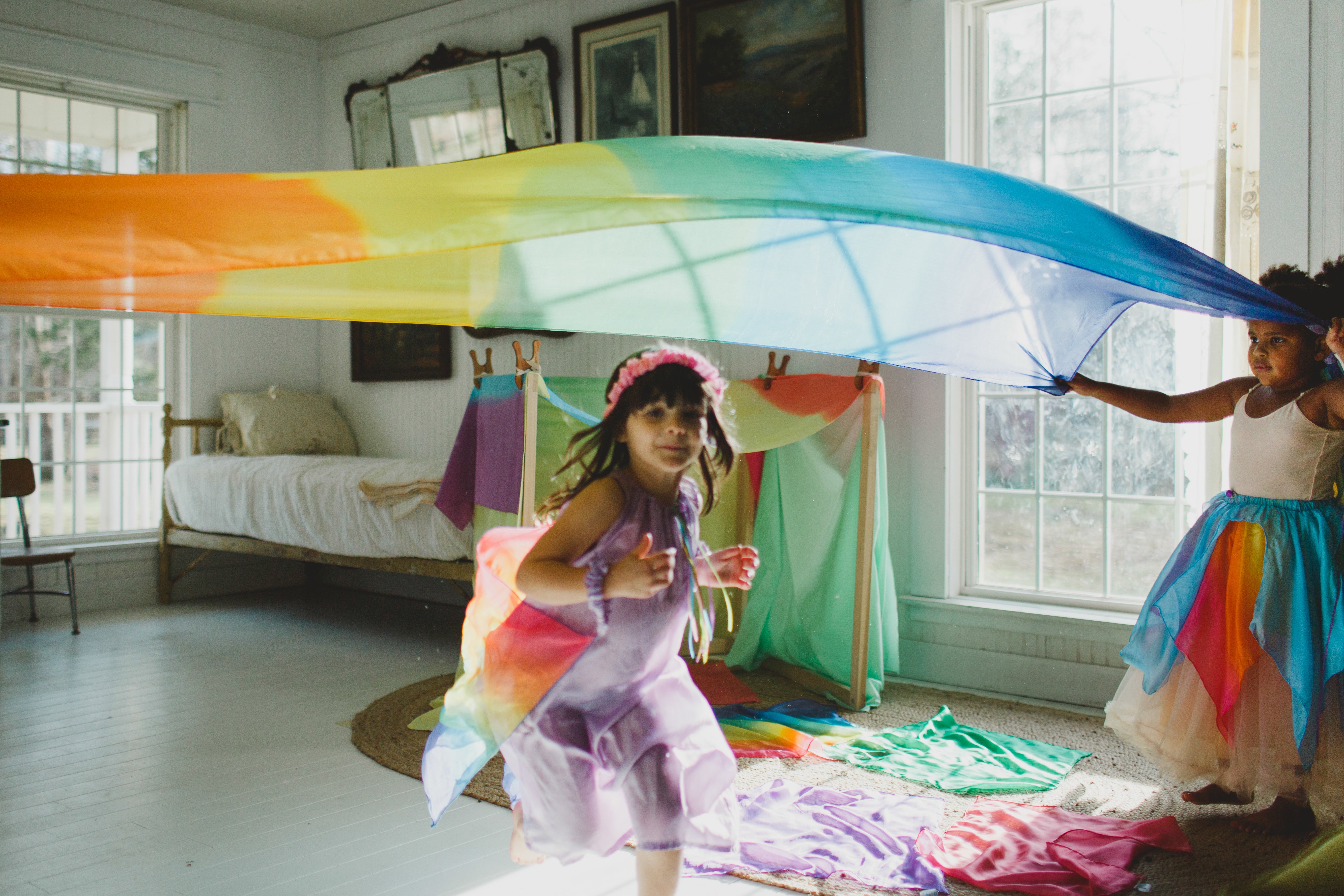 Sarah's Silks Giant Enchanted Play Silk - Extra Large Size for Kids | Perfect for Dress-Up, Dancing, and Imaginative Play