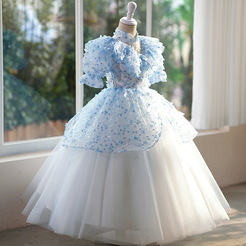 Elegant Baby Girl Butterfly Flower Girl Dress - Toddler Birthday Princess Gown for Special Occasions, Parties & Photoshoots