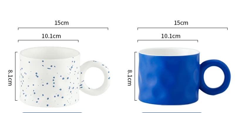 Ceramic Toothbrush & Mouthwash Cup Set for Couples - Family Bathroom Organizer with Tray for Countertop Storage | Perfect for Master Bath, Guest Bath & Dorm Rooms