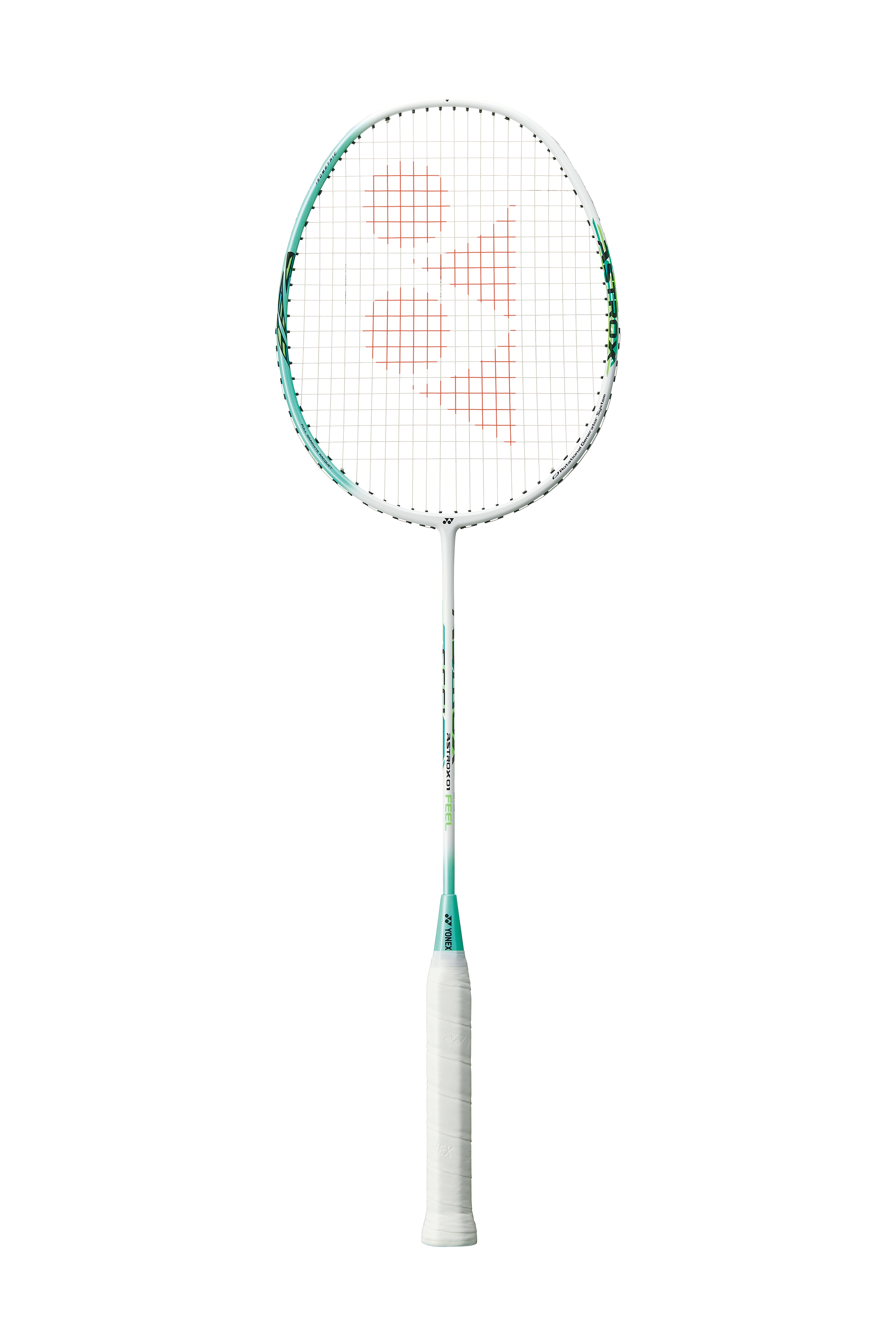 Yonex Astrox 01 Feel Badminton Racket - Lightweight Carbon Fiber Shuttlecock Racket for Professional & Recreational Players (White/Mint) - Perfect for Tournaments & Backyard Games