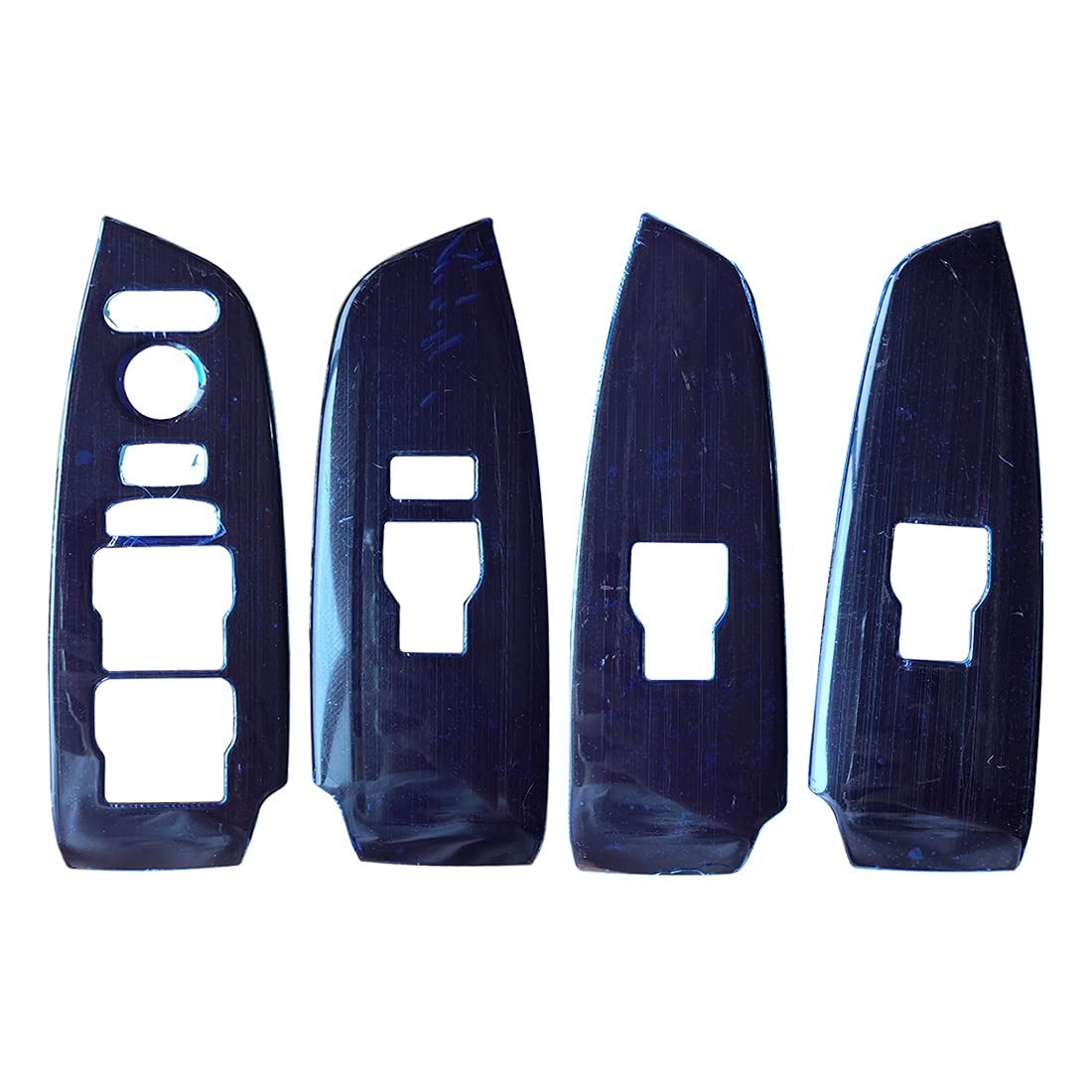 4-Piece Car Interior Door Window Control Panel Cover Trim Set - Brushed Black - Compatible with Honda Accord 2018-2022 Models - Upgrade Your Vehicle Interior - Perfect for Car Enthusiasts & DIY Auto Detailing
