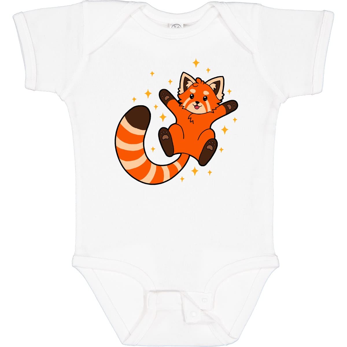 Inktastic Cute Red Panda with Sparkles Baby Bodysuit - Soft Cotton Onesie for Infants & Toddlers - Perfect for Playdates, Birthday Gifts & Family Photos