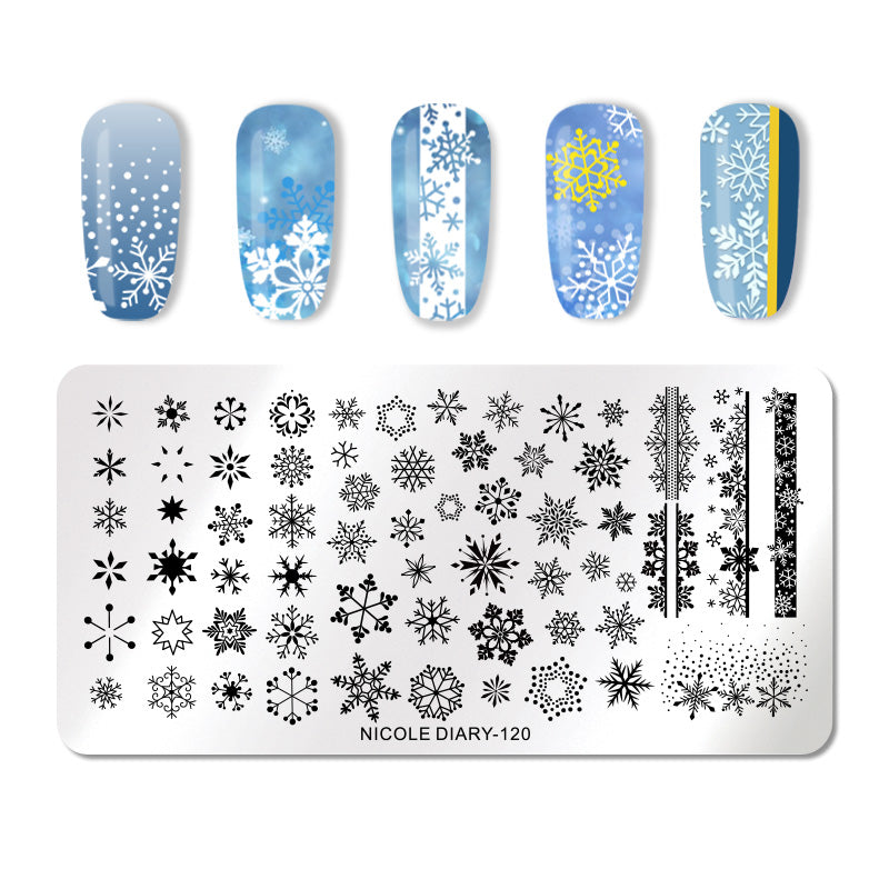 Nicole Diary Nail Stamping Plates - Professional Nail Art Design Kit for DIY Manicures at Home, Salon & Party Use