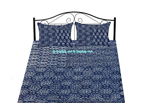 Blue Patch Print With Sham Cover