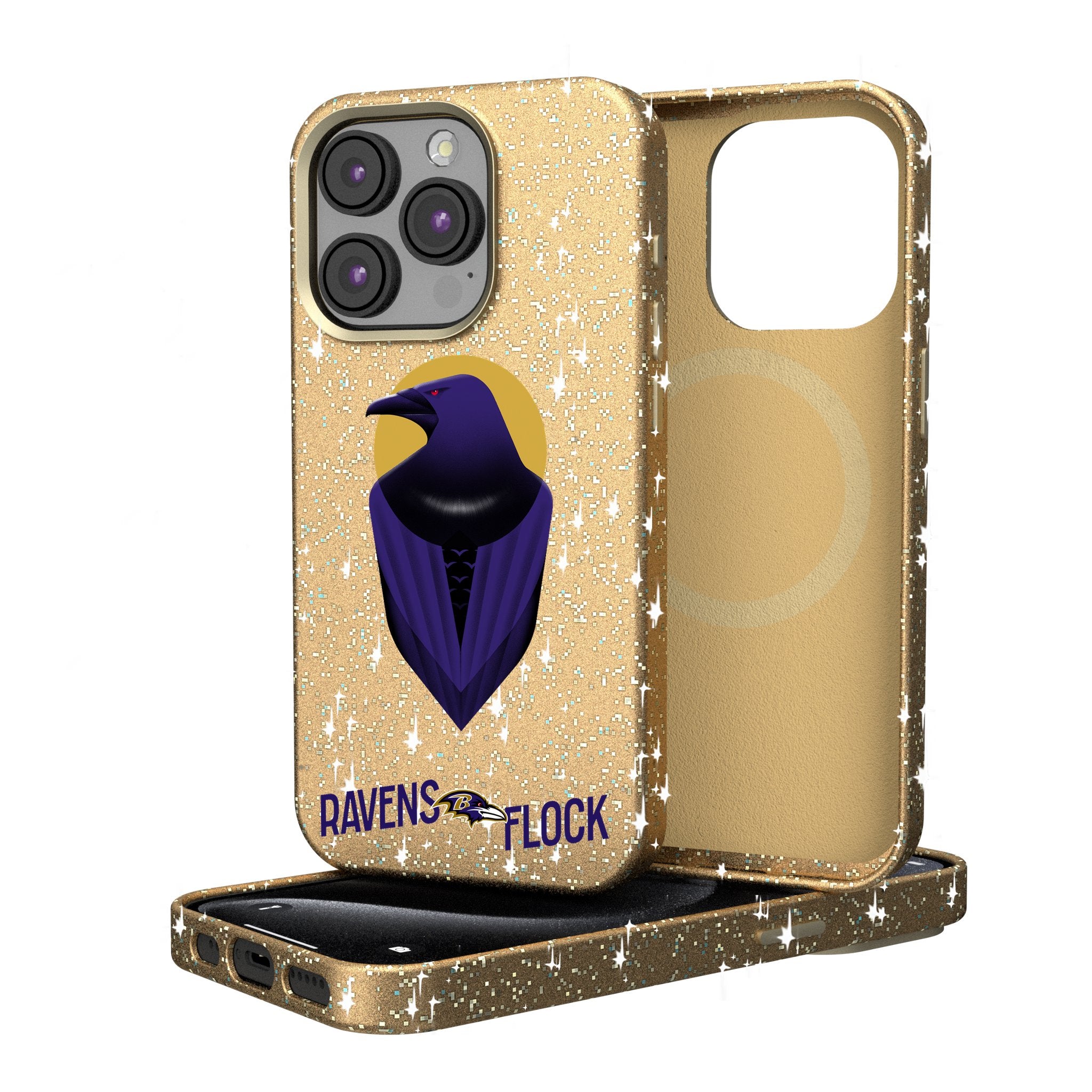 Baltimore Ravens 2024 Limited Edition Bling Rhinestone Phone Case for iPhone & Samsung - Glitter Football Team Accessories for Game Day & Fan Gifts