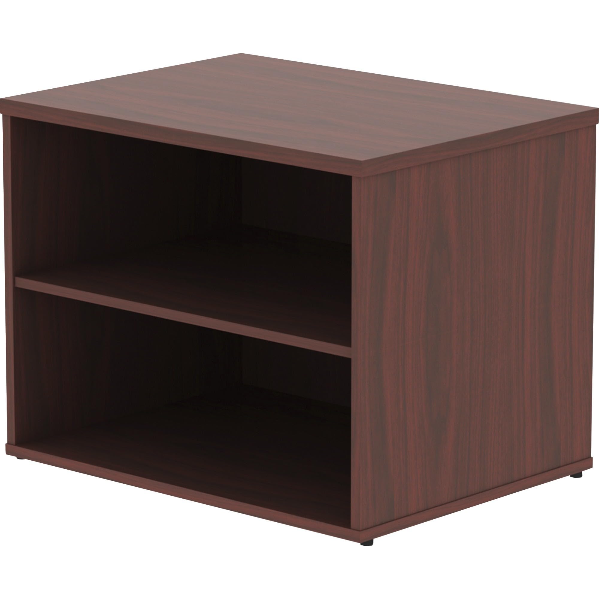 Lorell Relevance Series Mahogany Laminate Office Desk - Modern Executive Workstation for Home & Business Use - Perfect for Office, Study Room, or Workspace Setup