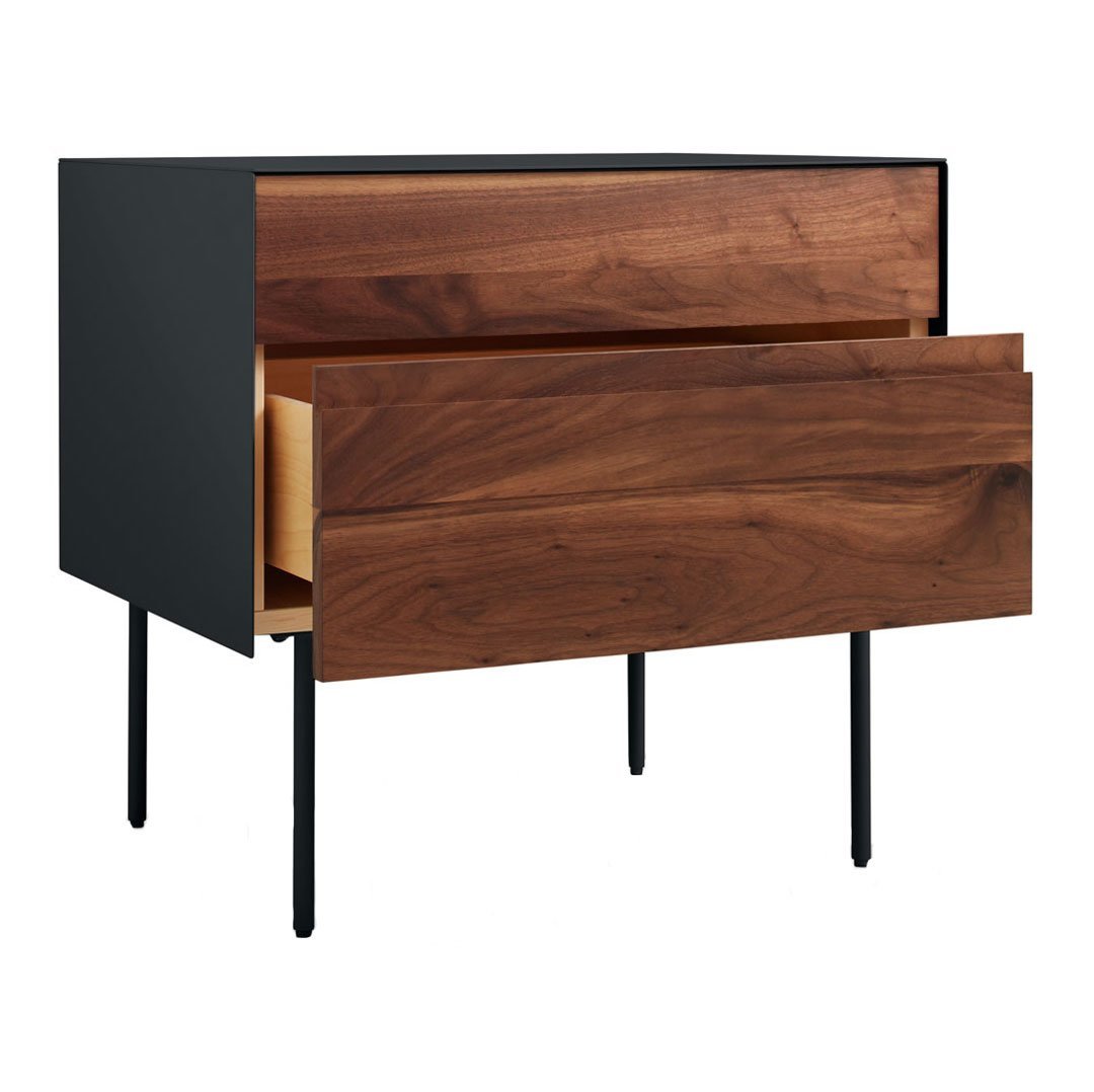 Modern Blu Dot Clad Nightstand - Stylish Bedside Table with Storage for Bedroom, Living Room & Guest Room - Perfect for Small Spaces & Apartment Decor