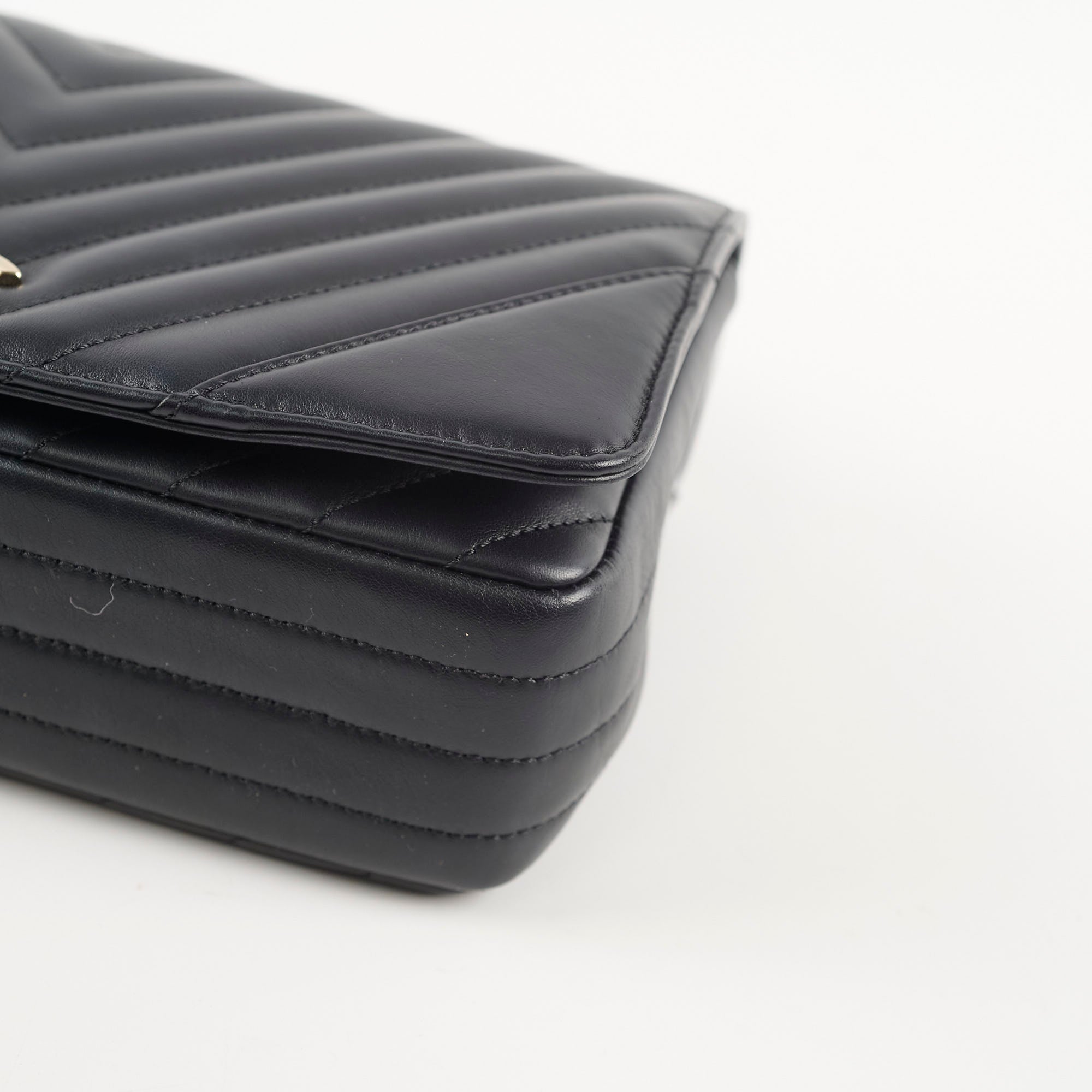Chanel Small Chevron Quilted Flap Bag in Black | Luxury Designer Handbag for Women | Perfect for Evening Events, Parties & Special Occasions