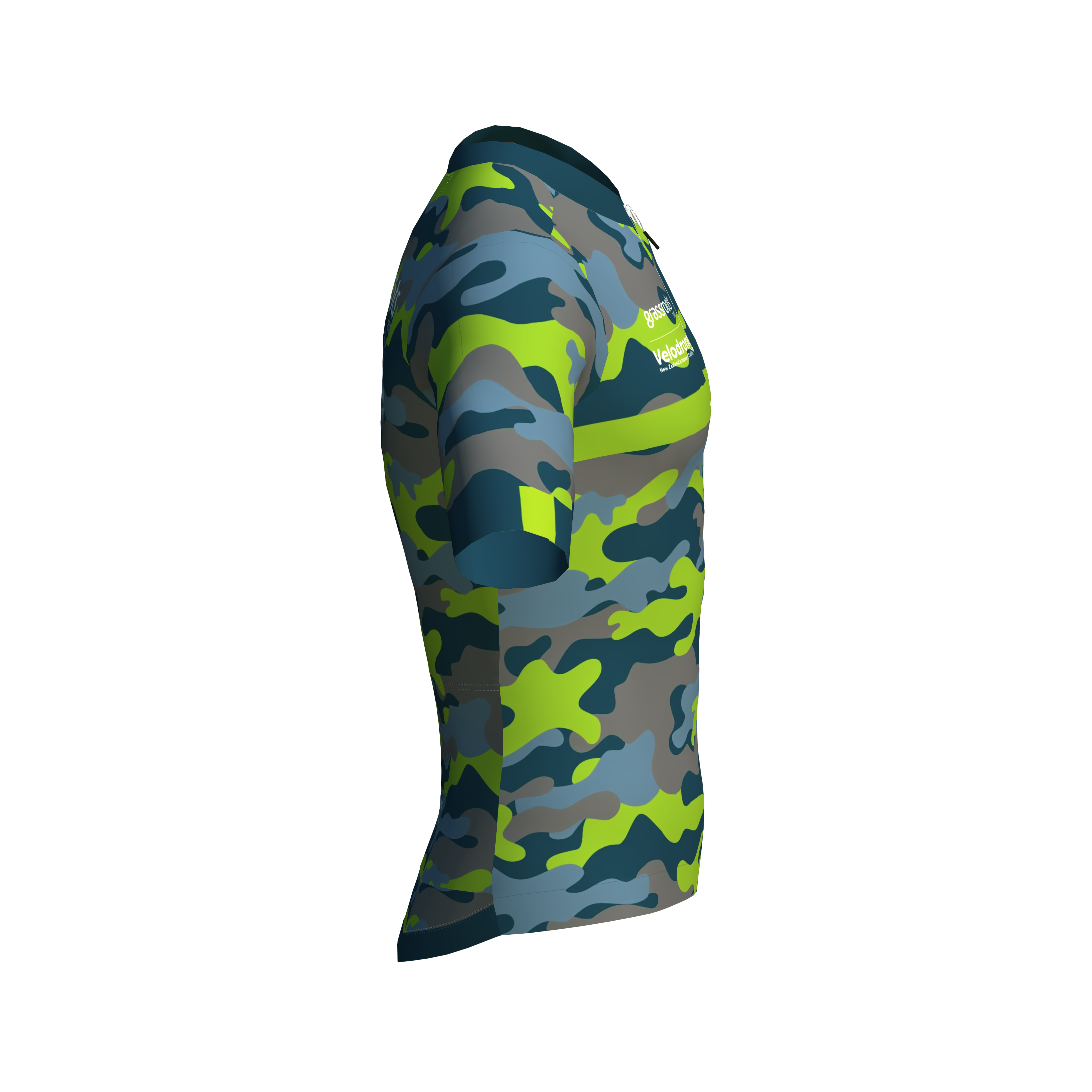 Camo Grassroots Velodrome Jersey - Cycling Performance Shirt for Men & Women - Perfect for Road Racing, Training & Outdoor Sports