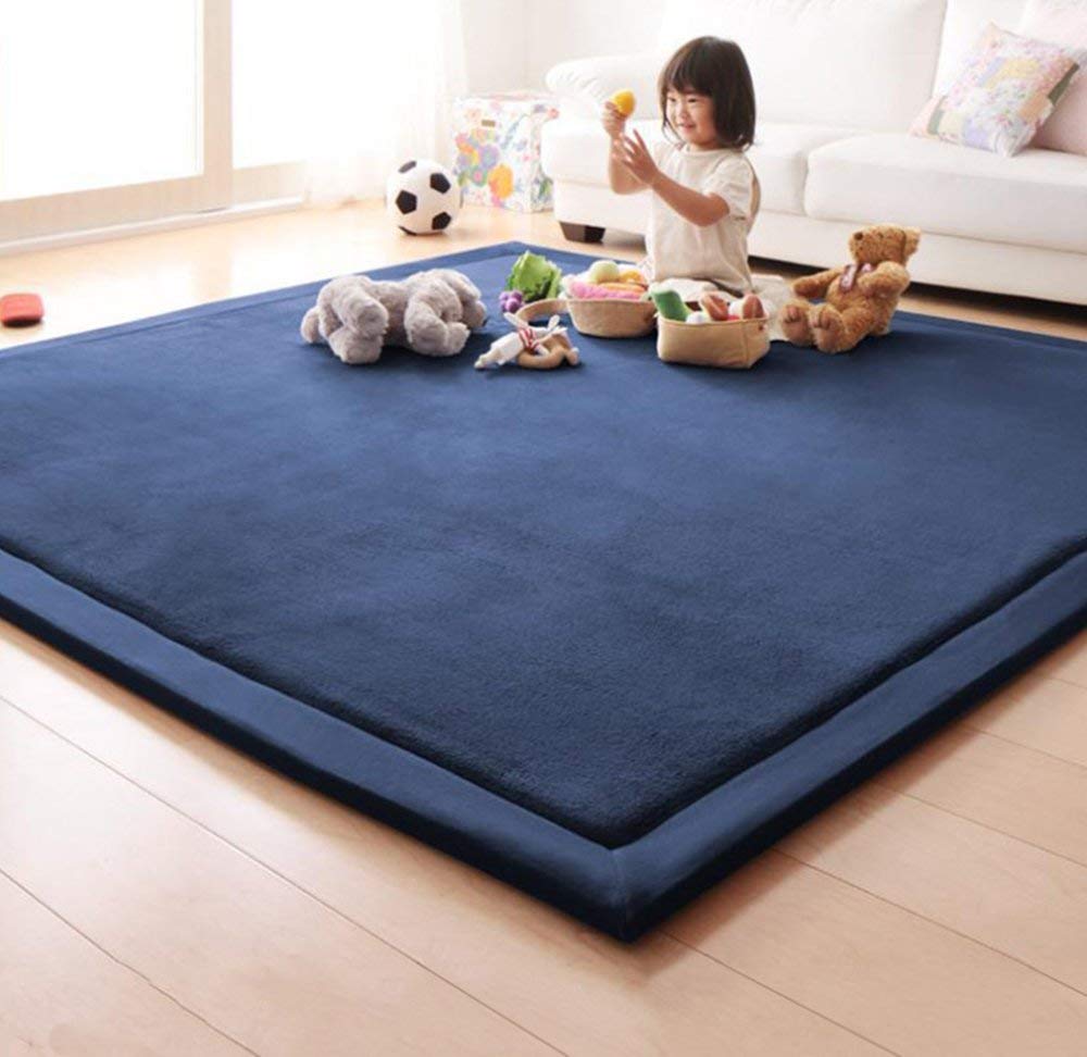 Loartee Coral Velvet Crawling Rug & Area Rug (6.0'x6'8