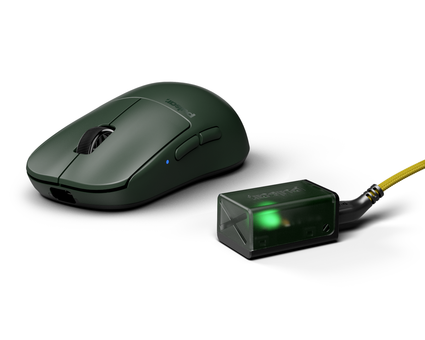 Pulsar X2H Mini Wireless Gaming Mouse - Lightweight, Ergonomic Design, Green Founders Edition with 4K Dongle - Perfect for FPS, MOBA & Esports Gaming