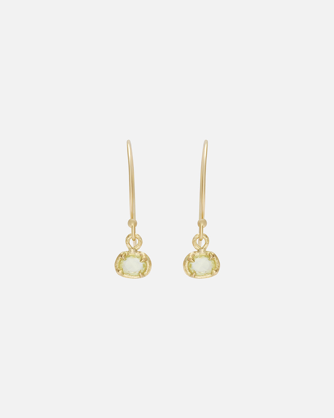Exquisite Rose Cut Yellow Sapphire Earrings in Silk – Elegant Jewelry for Weddings, Parties & Special Occasions